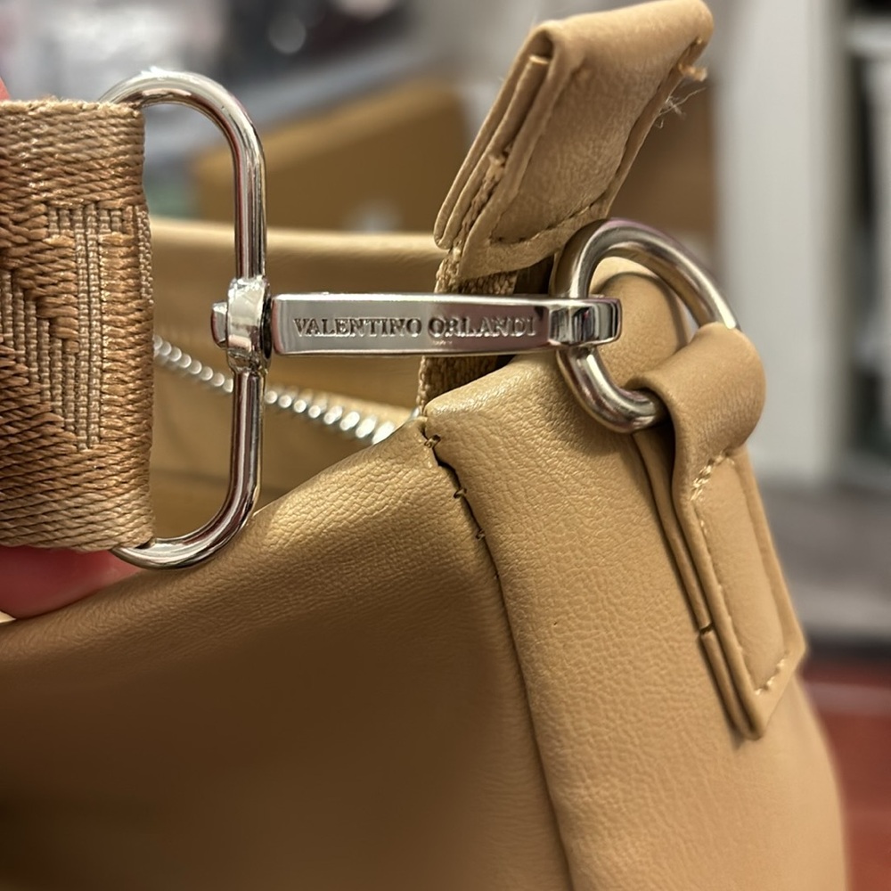 Valentino Orlandi Tan Crossbody & Card Holder NEW - Picture 9 of 14